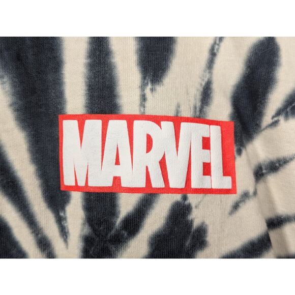 NWT Disney Parks Marvel Avengers Super Hero Black Tie Dye Spirit Jersey MEDIUM - Picture 5 of 11